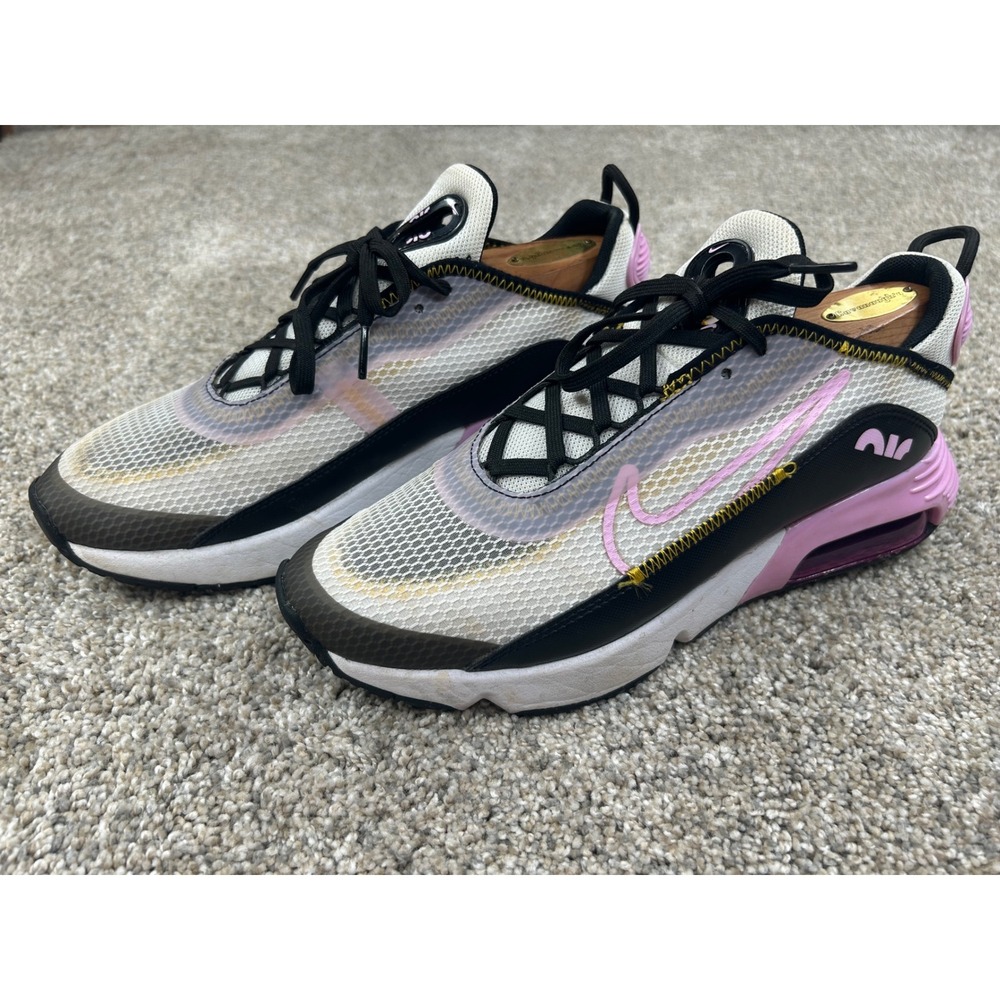 Nike Air Max 2090 Kids Sneakers White Black Pink Foam CJ4066-104 Size 6.5Y
